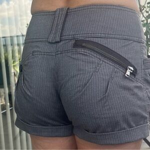 High Waist Gray Athletic Shorts